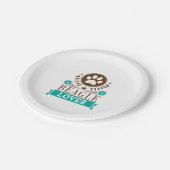 ビーグル犬の恋人 ペーパープレート (アングル)