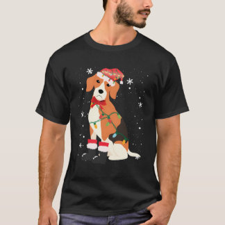 ビーグル犬の木のクリスマスママのパパギフトのためのクリスマス Tシャツ