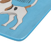 ビーグル犬の漫画イラストレーション カッティングボード (角)