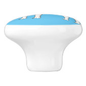 ビーグル犬の漫画イラストレーション セラミックノブ (側面)