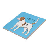 ビーグル犬の漫画イラストレーション タイル (側面)