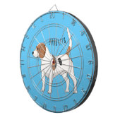 ビーグル犬の漫画イラストレーション ダーツボード (正面右)