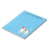 ビーグル犬の漫画イラストレーション ノートパッド (回転)