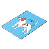 ビーグル犬の漫画イラストレーション ノートブック (左側)