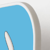 ビーグル犬の漫画イラストレーション ピックルボールラケット (左詳細)