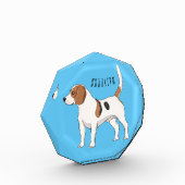 ビーグル犬の漫画イラストレーション フォトブロック (左)