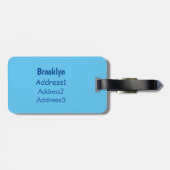 ビーグル犬の漫画イラストレーション ラゲッジタグ (裏面横)