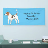 ビーグル犬の漫画イラストレーション 横断幕 (トレードショー)