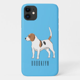 ビーグル犬の漫画イラストレーション iPhone 11 ケース