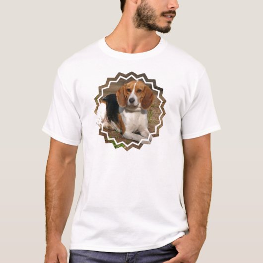 ビーグル犬の猟犬の人のTシャツ Tシャツ (正面)