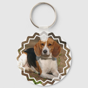 ビーグル犬の猟犬Keychain キーホルダー