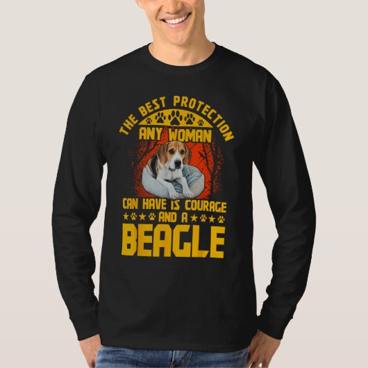 ビーグル犬の面白い格言_2 Tシャツ (正面)