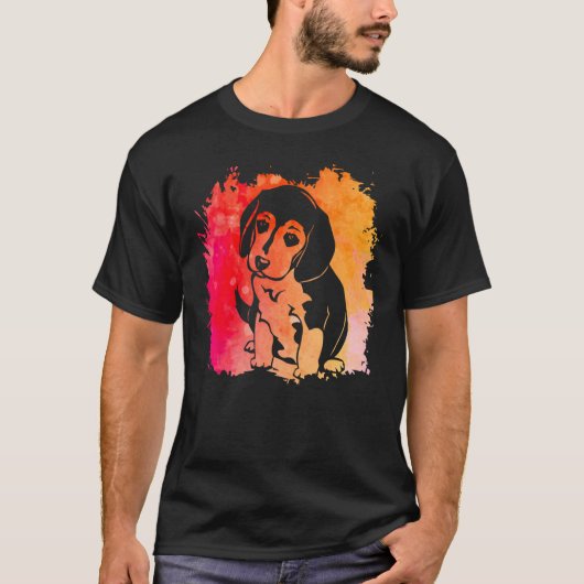 ビーグル犬の面白フレーズ Tシャツ (正面)