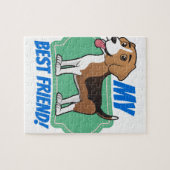 ビーグル犬は私の親友です ジグソーパズル (横)