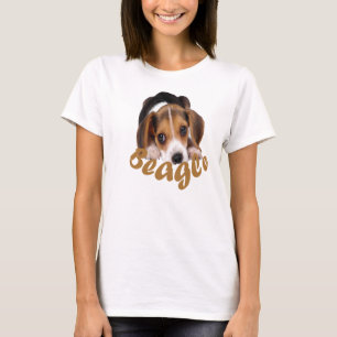 ビーグル犬はTシャツに送風します Tシャツ