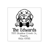 ビーグル犬カスタム差出人住所、 ラバースタンプ (インプリント)