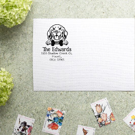 ビーグル犬カスタム差出人住所、 ラバースタンプ