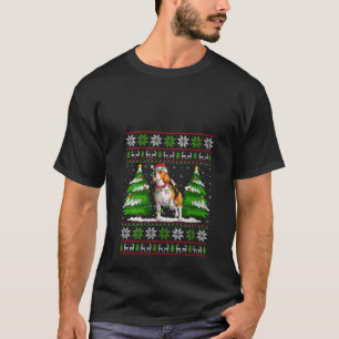 ビーグル犬クリスマスライトクリスマス醜いセーターChri Tシャツ