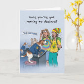 ビーグル犬スニッファー-おもしろいな誕生日 カード (黄色い花)