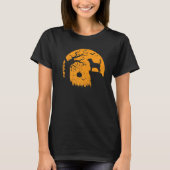 ビーグル犬ハロウィーンの魔女の衣装はビーグルMスタイル Tシャツ (正面)