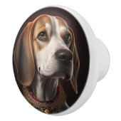 ビーグル犬ペット セラミックノブ (右)