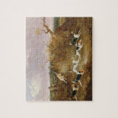 ビーグル犬全額…、1845年(キャンバスの油) ジグソーパズル (縦)