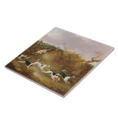 ビーグル犬全額…、1845年(キャンバスの油) タイル (側面)