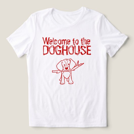 ビーグル犬小屋Tシャツ トライブレンドTシャツ (デザイン正面)