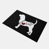 ビーグル犬愛 ドアマット (アングル)