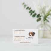 ビーグル犬犬の名刺 名刺 (スタンド正面)