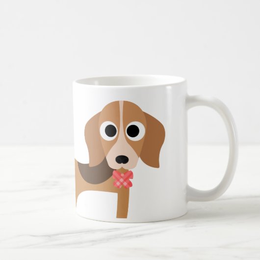 ビーグル犬犬の子犬のコーヒー・マグ コーヒーマグカップ (右)