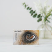 ビーグル犬犬の目のデザインの名刺 名刺 (スタンド正面)