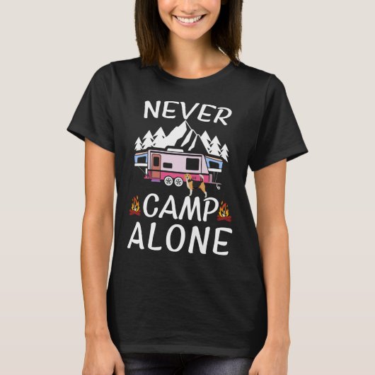 ビーグル犬犬のTシャツキャンプ犬の恋人のギフトによってはTが現れます Tシャツ (正面)