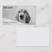 ビーグル犬犬ペットグルーミングの名刺 名刺 (正面/裏面)