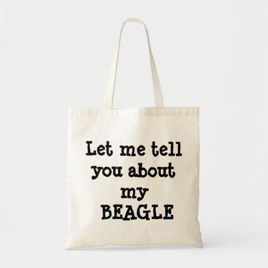 ビーグル犬 トートバッグ (正面)