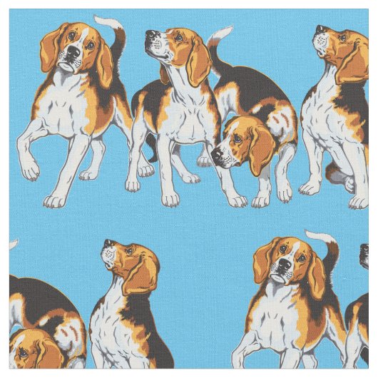 ビーグル犬 ファブリック (クローズアップ)