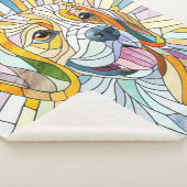 ビーグル犬 – モザイクカラフルアート シェルパブランケット (3/4)