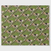 ビーグル犬 ラッピングペーパー (フラット)