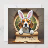 ビーグル犬 – 家族名 シーズンカード (裏面)