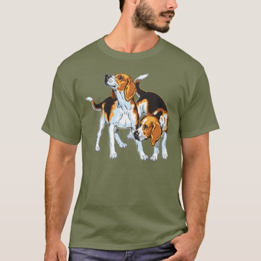 ビーグル犬 Tシャツ (正面)