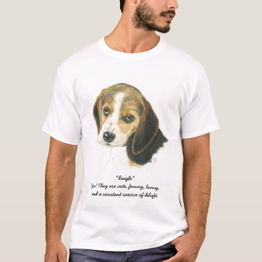 ビーグル犬 Tシャツ (正面)