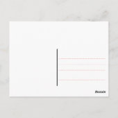 ビーグル犬blChristmas ポストカード (裏面)