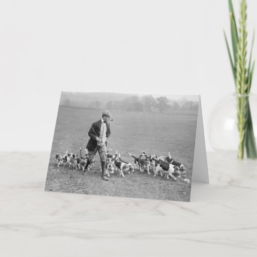 ビーグル犬Club 1914年 カード (正面)