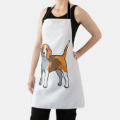 ビーグル犬Tシャツ エプロン (インサイチュ)