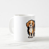 ビーグル犬Tシャツ コーヒーマグカップ (正面左)
