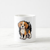 ビーグル犬Tシャツ コーヒーマグカップ (中央)