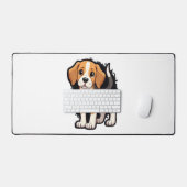 ビーグル犬Tシャツ デスクマット (キーボード&マウス)