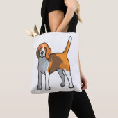 ビーグル犬Tシャツ トートバッグ (クローズアップ)