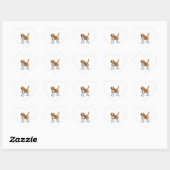 ビーグル犬Tシャツ ハートシール (シート)