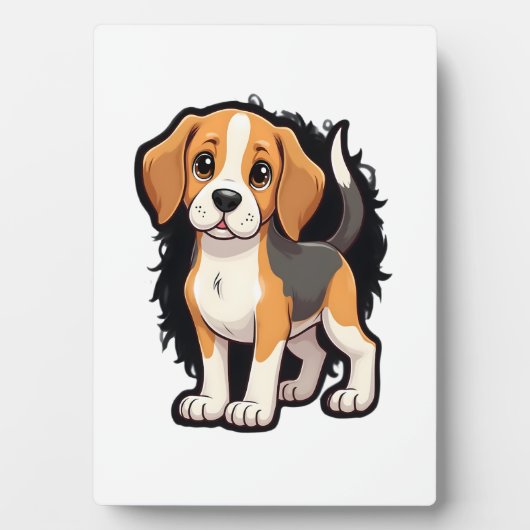 ビーグル犬Tシャツ フォトプラーク (正面)